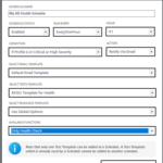 Creating Health Check Schedule in SmartProfiler