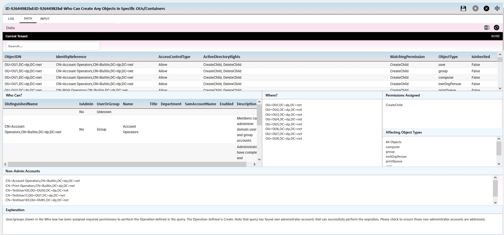SecID Technology Risks Finder executing single query